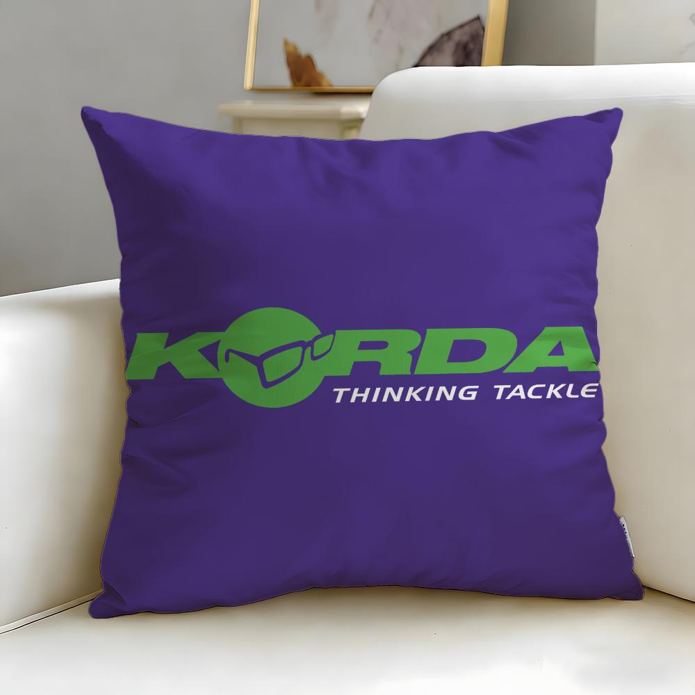 Classic Sports Brand Korda Cushion Cover Soft EasyWash Pillow Case Versatile for Couch Bed Travel and Office