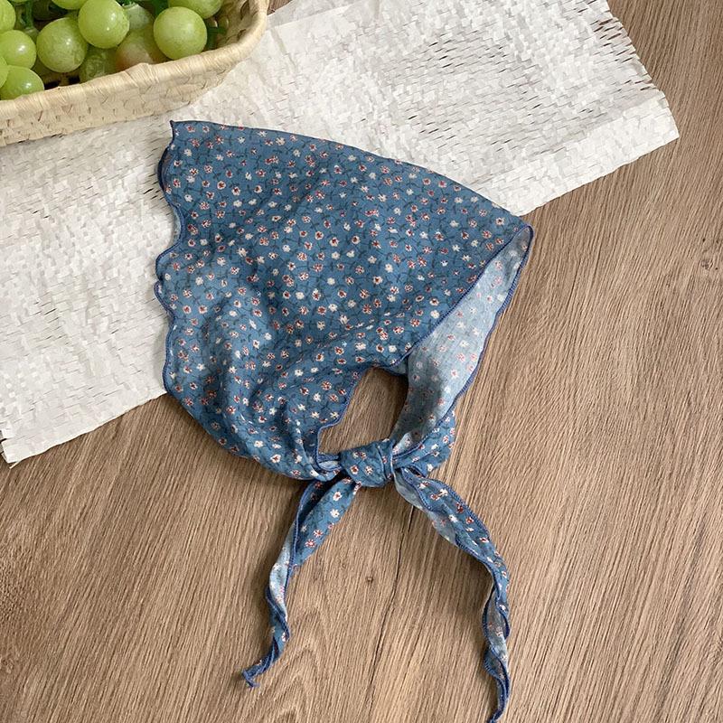 Triangle scarf scarf women's small scarf summer new breathable versatile headscarf summer pastoral headband tied hair streamer tied bag strap