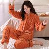 Xiaoxiangfeng pajamas 1011 new plush women's winter women's flannel suit warm coral fleece pajamas