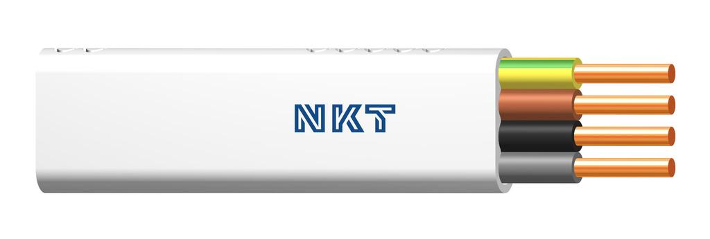 Flat electric cable YDYp 4x1.5 450/750V NKT 13029009