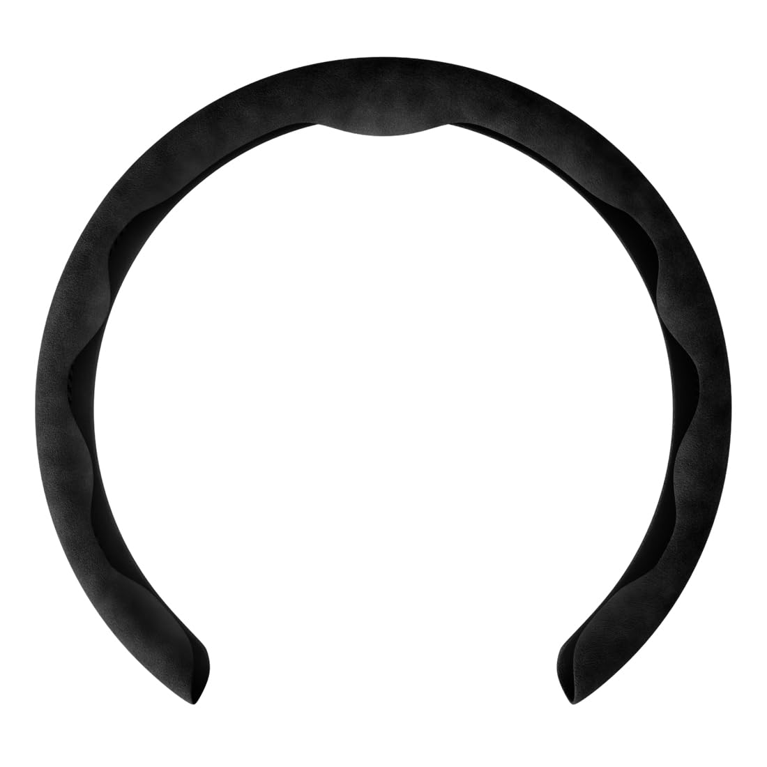 

Универсальная замшевая оплетка на руль для легких и стандартных рулей, совместимая с рулевым колесом, настраиваемый интерьер, легковые автомобили, D-образные рули, чёрный