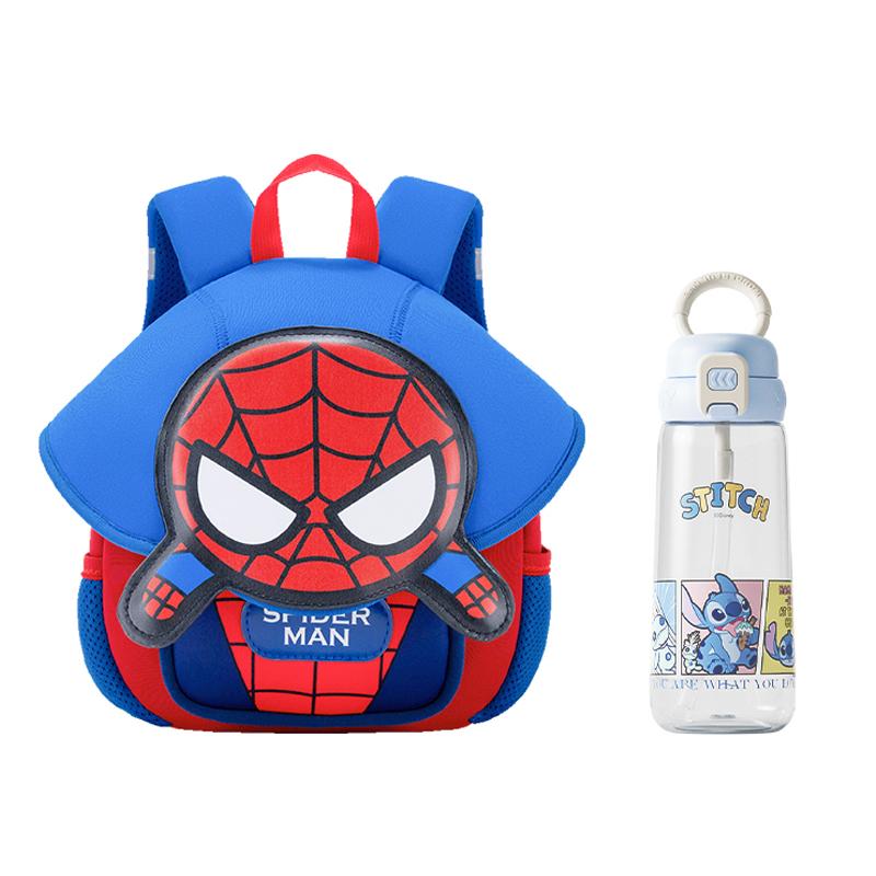 New Disney Strawberry Bear Series Neoprene With PU Small Kids' Bag Backpack Kids' Pink/Blue B20124-L