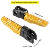 Pair of Front Foot Pegs Aluminum Alloy Pedals Fit for Kawasaki Ninja Z125 PRO Z250/SL Z400 Z900Gold