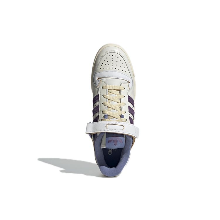 Adidas Forum 84 Low White College Purple Unisex Sneakers Footwear-White Team-College-Purple Cream GX4535