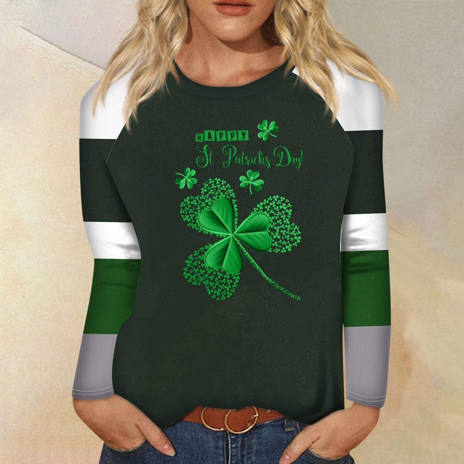 

Рубашка для женщин, модная повседневная футболка с рукавом реглан, круглым вырезом и длинным рукавом, свободная футболка с принтом, женский топ L