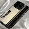 Line English Design Suitable for iPhone 16 Phone Case, Apple 15 Pro, European and American 14 Pro Max, High-end 13/12, Colorful Silver