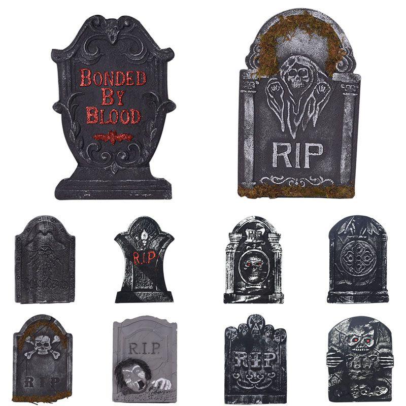 Lightweight And Durable Foam Tombstone For Halloween Party Graveyard Decoration