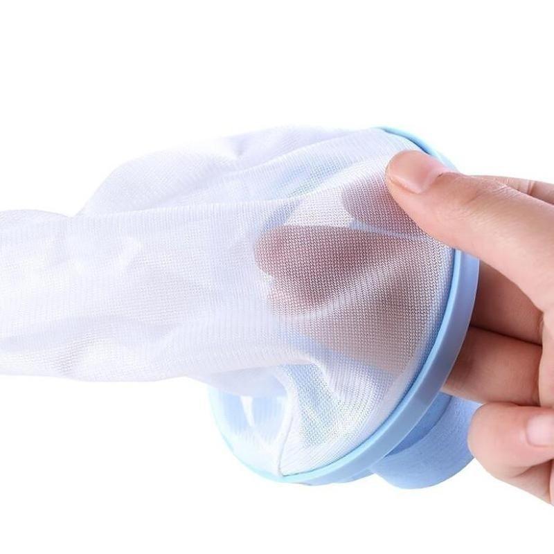 Washing Machine Hair Removal Floating Pet Fluff Filter Reusable Mesh Dirty Collection Bag