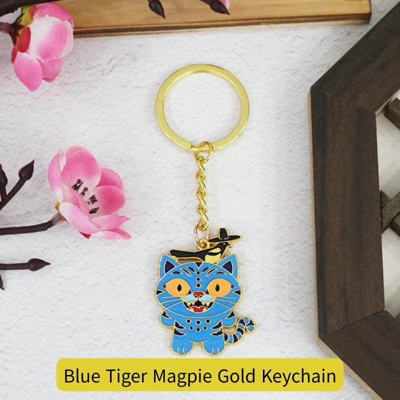 [K-PoP] Korean Traditional Keychain – Blue Tiger & Gat Collection