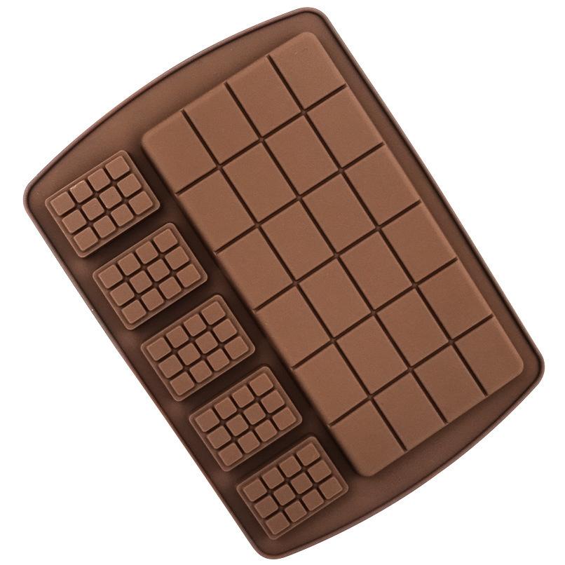 Silicone Waffle Chocolate Mold Full Page Biscuit Mould Cake Decorating Ice Tray DIY Baking Tool