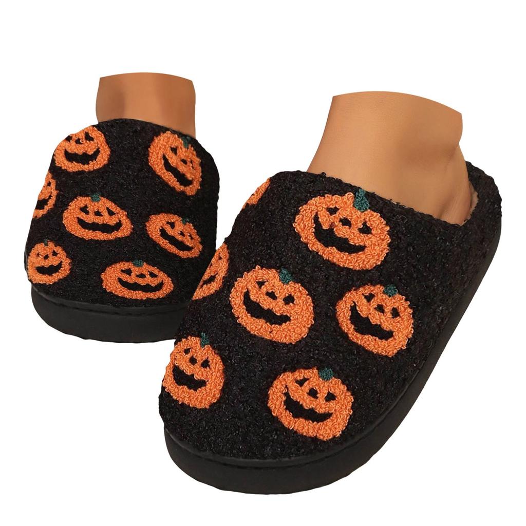2026 Halloween Cute Cotton Slippers For Womens Home Indoor Slipper And Plush Shoes Winter Warm Comfy Breathable Casual Shoe