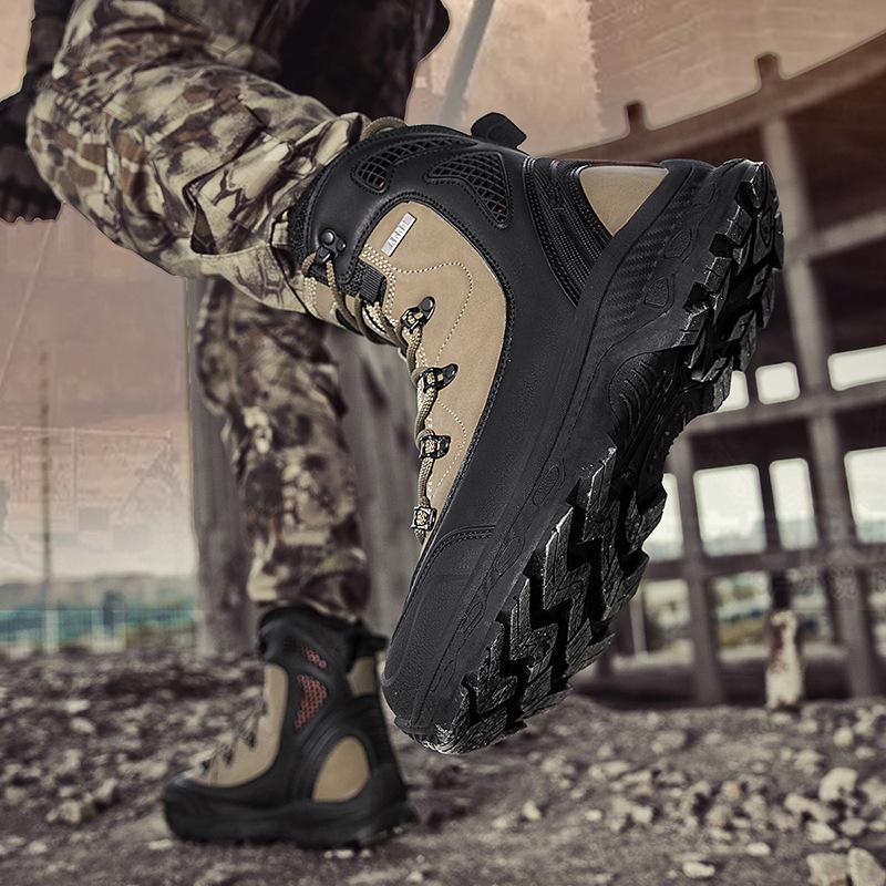 2025 Foreign Trade Large Size Outdoor Military Boots Desert Boots Hiking Boots Climbing Boots Combat Boots Winter High-top Mountaineering Boots