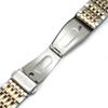Stainless Steel Watchband Metal Watch Band Premium Solid Polished Bracelet Straps Curved End 24mm 23mm 22mm 21mm 20mm 19mm 18mm