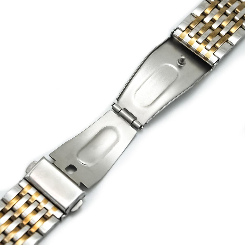 Stainless Steel Watchband Metal Watch Band Premium Solid Polished Bracelet Straps Curved End 24mm 23mm 22mm 21mm 20mm 19mm 18mm