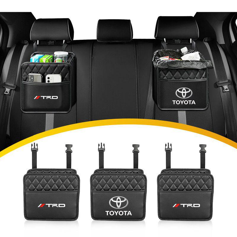 Car Multi-function Storage Bag Automobile Seat Back Storage Pocket for Toyota TRD GR Corolla Avensis Yaris Rav4 Hilux Auris Camry Prius