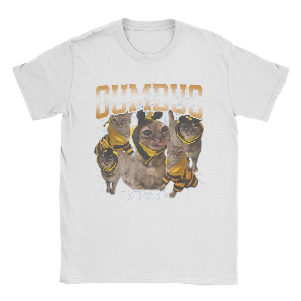 Funny Cat Gumbus Cat Lovers Trendy Cute Animal T Shirt Men T Shirts Summer O Neck Novelty Tee Shirt Design Oversize Clothing