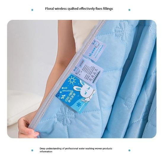 Home & Garden Quilt Summer Cool Quilt Cool Silk Ice Cream Summer Quilt Solid Color Printed Air Conditioner Washing Summer Quilt
