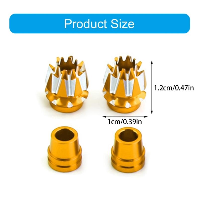 3D Rocker Head Anti-slip Metal Transmitters Stick Ends for Jumpers Remote Controls