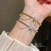 Butterfly Bow Bracelet With Plating And Zirconia For Fashionable Women