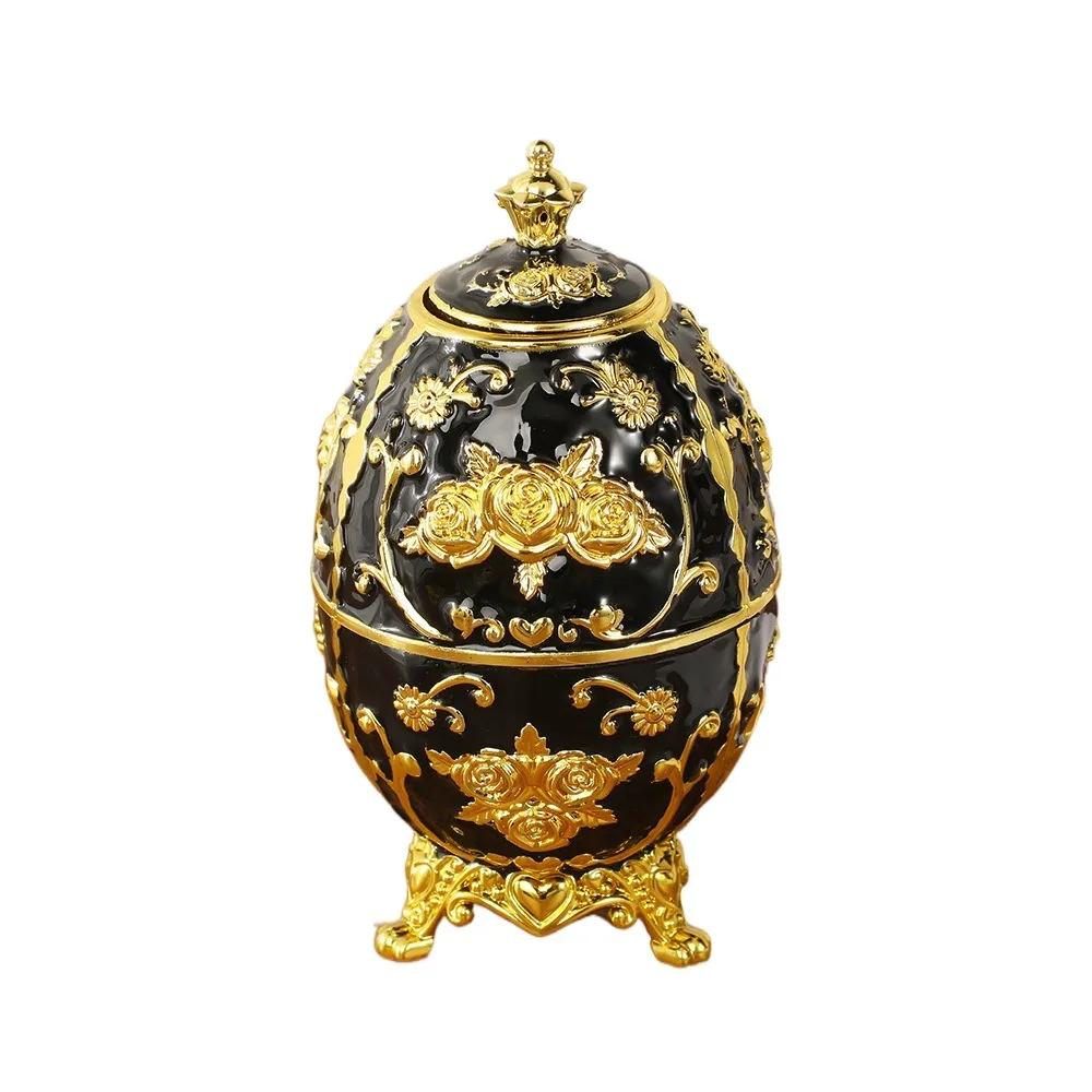 Press Type European Style Toothpick Box Light Luxury Sturdy Floral Toothpick Case Rose Pattern Automatic Toothpick Dispenser