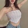 American Spice Girl Inner, Knitted Tube Top, Summer Women's Slim-fit Bottoming Vest, Outer Top Women's