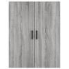 Highboard Gray Sonoma 69.5 x 34 x 180 cm Particleboard