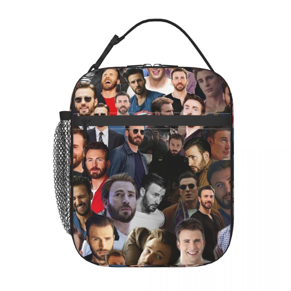 Chris Evans Insulated Lunch Bag for Women Kids Leakproof Food Boxes Thermal Lunch Box Tote One Size