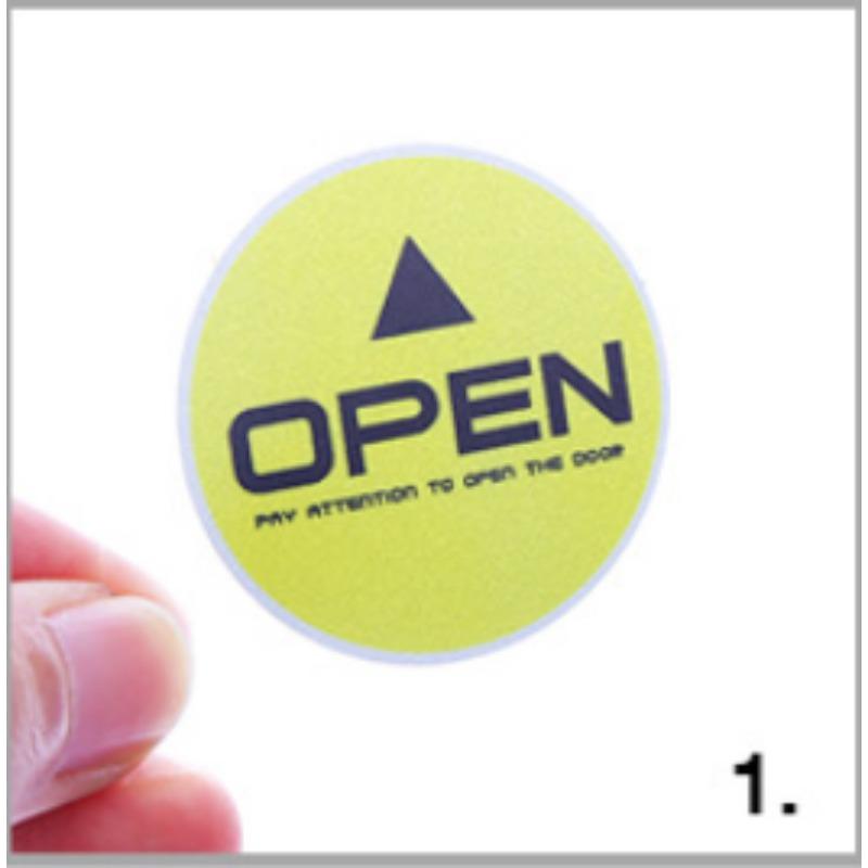 

ОТКРЫТЫЙ Светоотражающий Предупреждающий Наклейка на Дверь Автомобиля Безопасность Украшения Наклейка Подсказка Открытия Двери Наклейка Предотвращения Столкновений Автомобильный Аксессуар 4*4cm