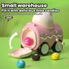 4 In 1 Panda Bear Pig Tiger Design Educational Baby Gift For 3-6 Year Old Boys Girls Press & Go Animal Toy Cars For Kids