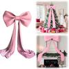 200x50cm Christmas Decorative Large Bow Giant Xmas Tree Toppers Bows Elegant Christmas Bowknot for Wedding Party Birthday Decor