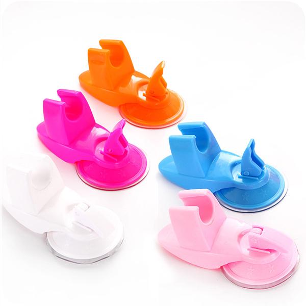 Shower Bracket for Bathroom Flower Sprayer Holder No Drill Wall Mount Suction Hook Easy Install Travel Hiking Use