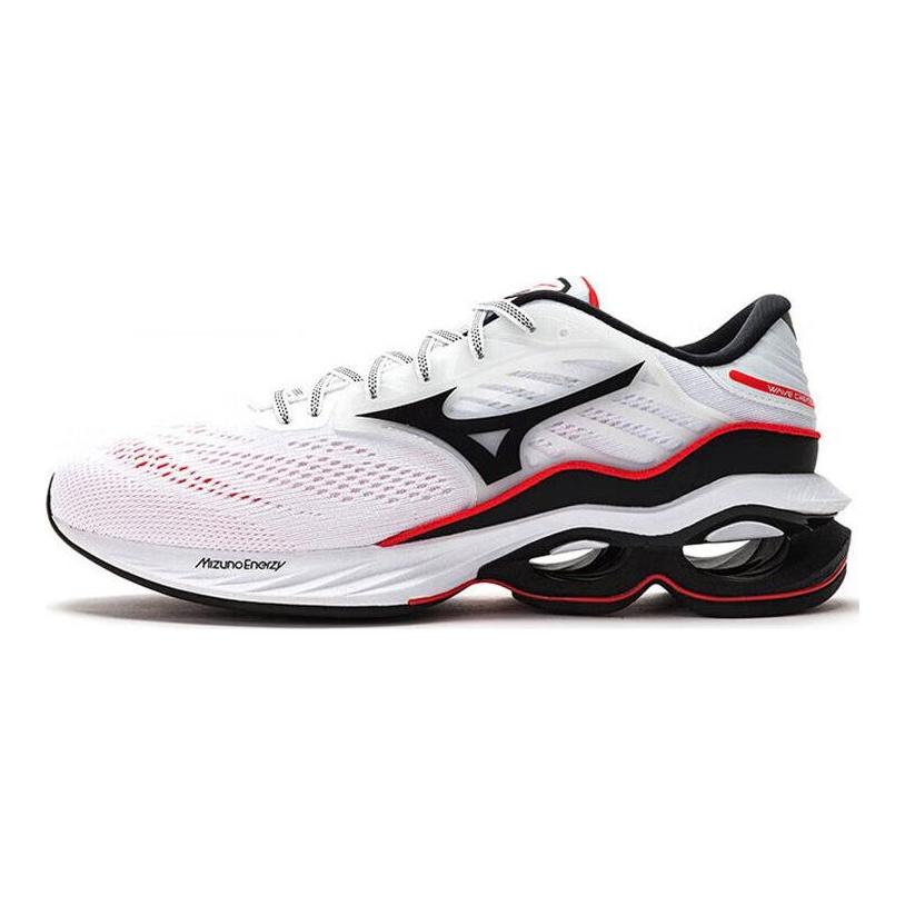 Mizuno Creation 23 Lace-Up Shock Absorption Non-Slip Wear-Resistant Low-Top Casual Running Shoes Men Sneakers White Black J1GC220157