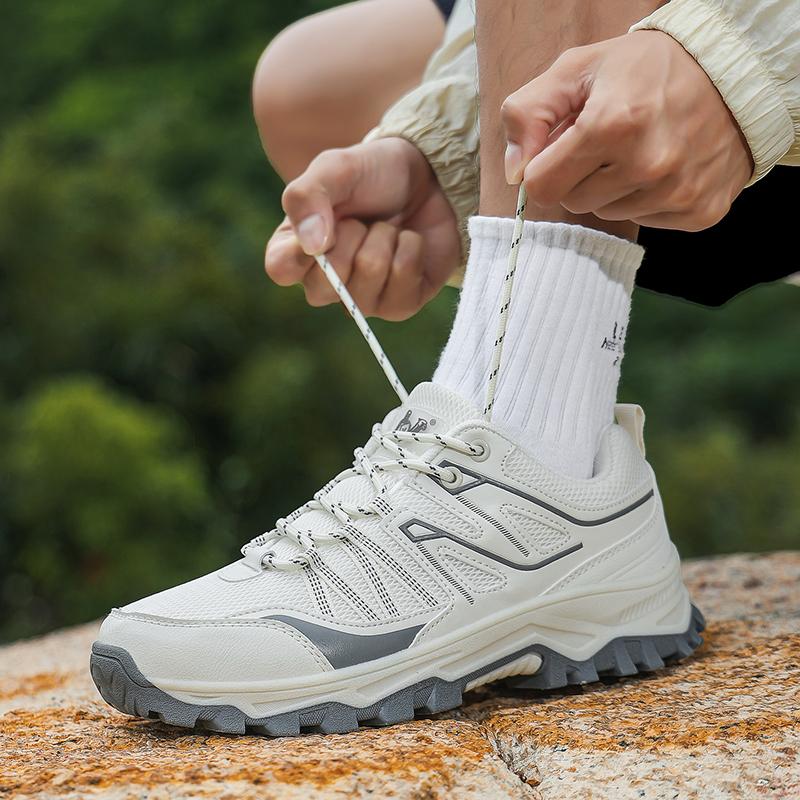 Summer Breathable Outdoor Hiking Shoes Men Sneakers Antiskid Slip On Walking Shoes Moccasins Man Casual Shoes