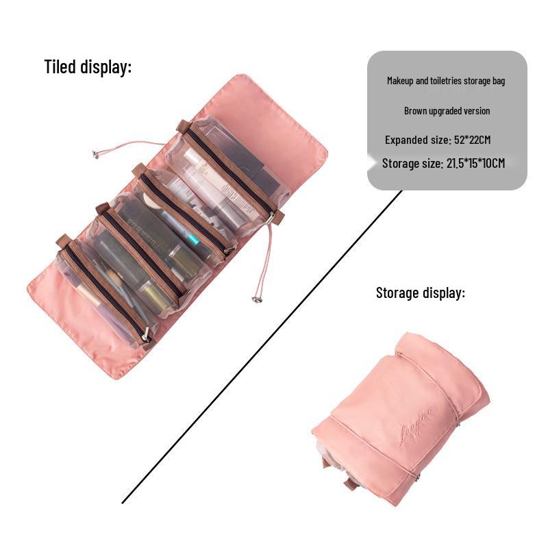 Abnehmbare 4-in-1 Multifunktionale Make-up- & Toilettenartikel-Tasche - Große Kapazität Tragbarer Reise-Organizer