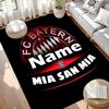 Custom Name Personalized FC Bayern Print Carpet, Versatile Home Decor Rug, for Playroom, Apartment, Balcony, Entryway, Hallway Gift
