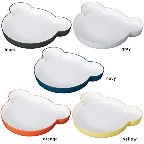 tak Kids Dish Plate Bear, Navy, 19 x 23.6 x 2.6 cm (JTN-0110-NV)