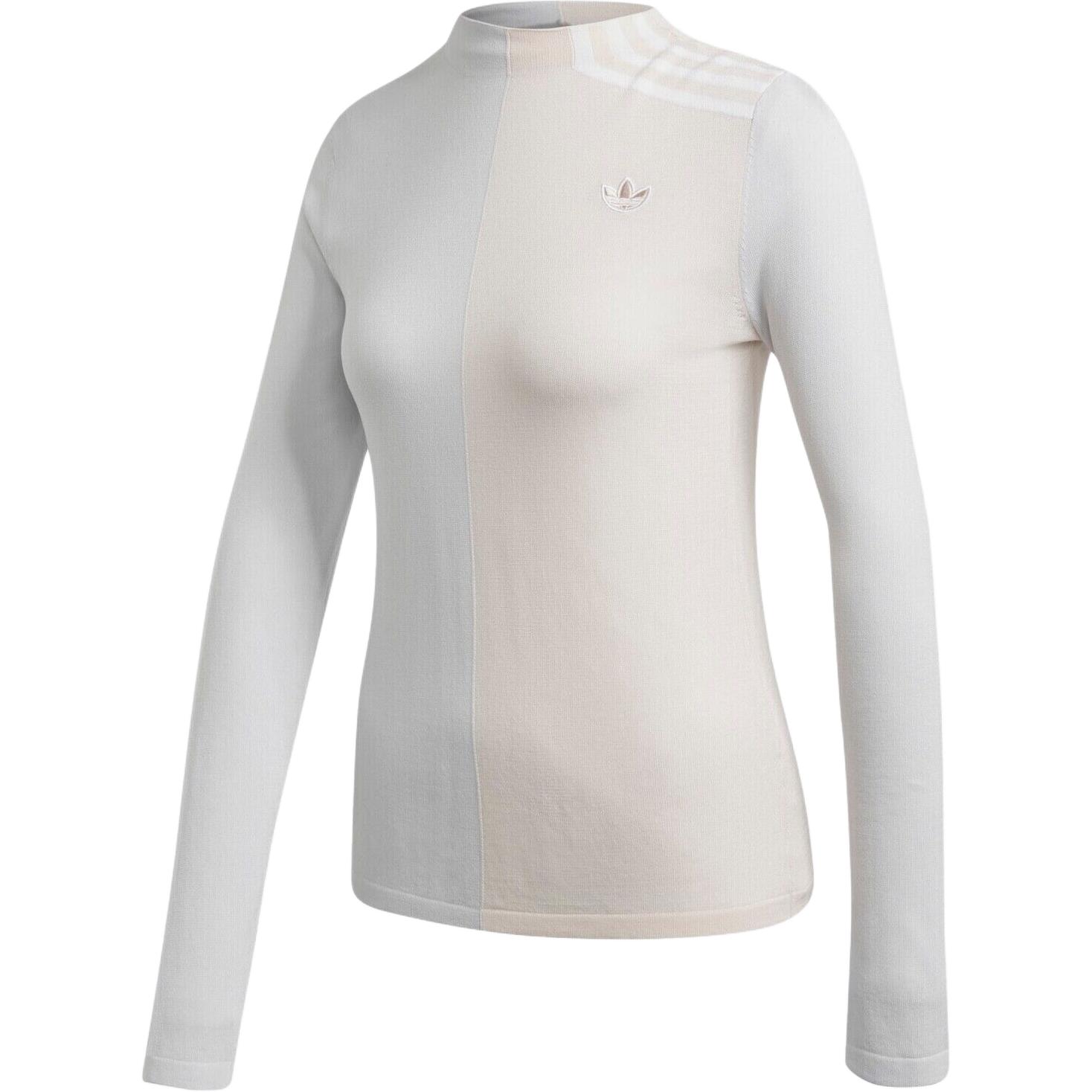 Adidas Originals Casual Comfortable Round Neck Knit Sweater Women Sweater Gray FU3780 XS 4419₽