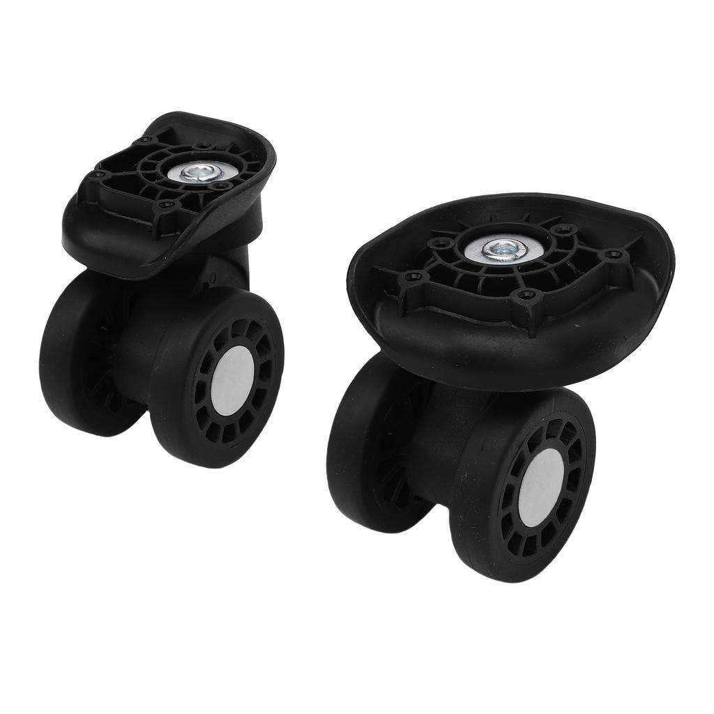 1 Pair Luggage Suitcase Wheels Trunk Luggage Wheels Spare Part Universal Wheel Replacement Silent Double Row