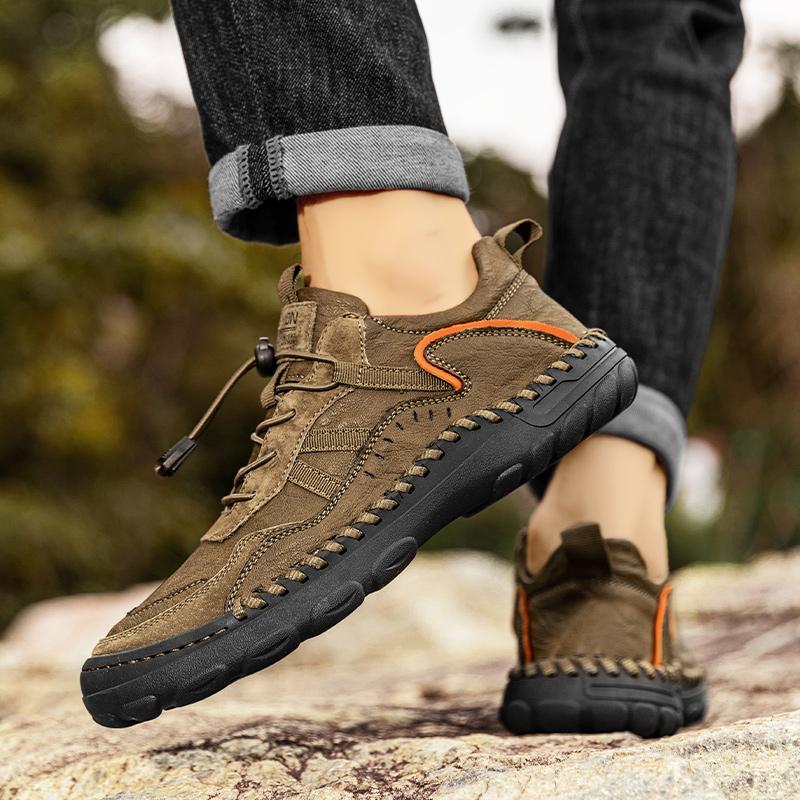 Handmade Men's Casual Shoes Comfortable And Breathable Moccasins Men Outdoor Flats Shoes