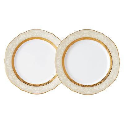Noritake Accent Plate 23cm Hampshire Gold 2 Pieces Fine Porcelain (Pair Set) P91310/4335
