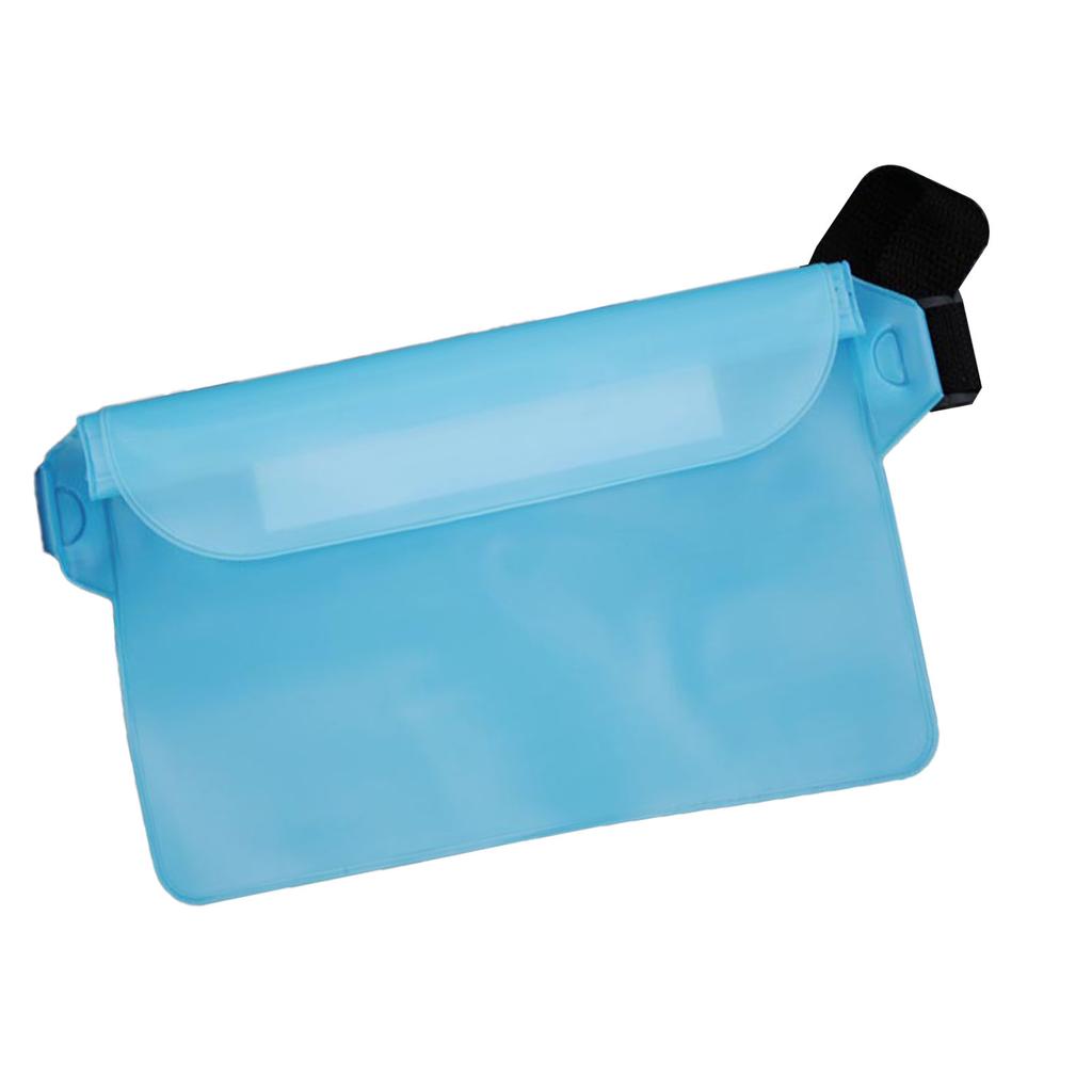 Husă Impermeabilă cu Curea de Talie PVC Strat Triplu Sigilat Impermeabil Borsetă Fanny Telefon cu Ecran Tactil