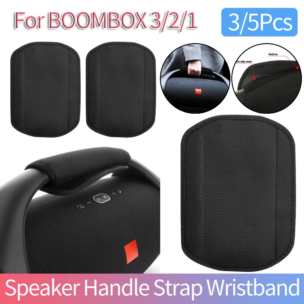 3/5 Pièces Poignée de Protection Épaissie Dragonne pour JBL BOOMBOX 3/2/1 Haut-Parleur Sans Fil Universel Bracelet Coussin Autocollant Antidérapant