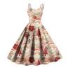 Women's  Print Sexy Off-The-Shoulder Punk Vintage Dress