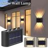 2-8PCS Warm White Solar Powered Stair Lights Waterproof LED Step Lamp for Fence Deck Pathway Yard Patio Garden Night Lighting