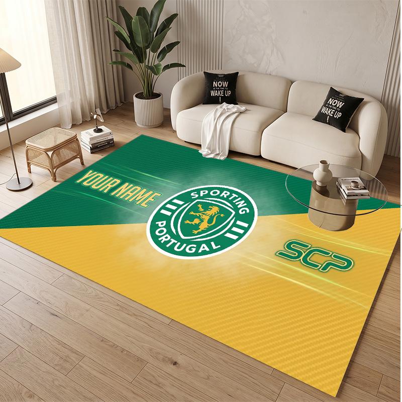 Personalized Crystal Velvet Carpet Sporting CP Pattern Non Slip Floor Rug
