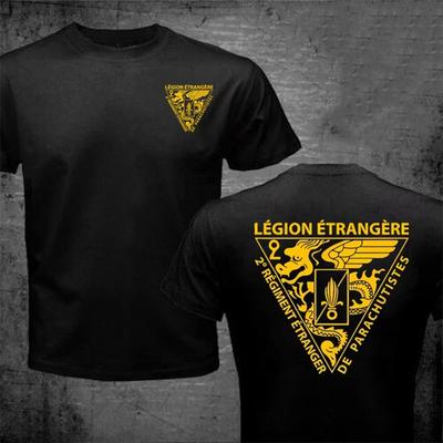 חולצת טי חדשה של לגיון הזרים הצרפתי כוחות מיוחדים מלחמת העולם צבא לגברים Homme חולצות טי כותנה לגברים יומיומית שרוול קצר