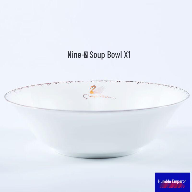 Qianxing Chinese Style Ceramic Soup Bowl Set