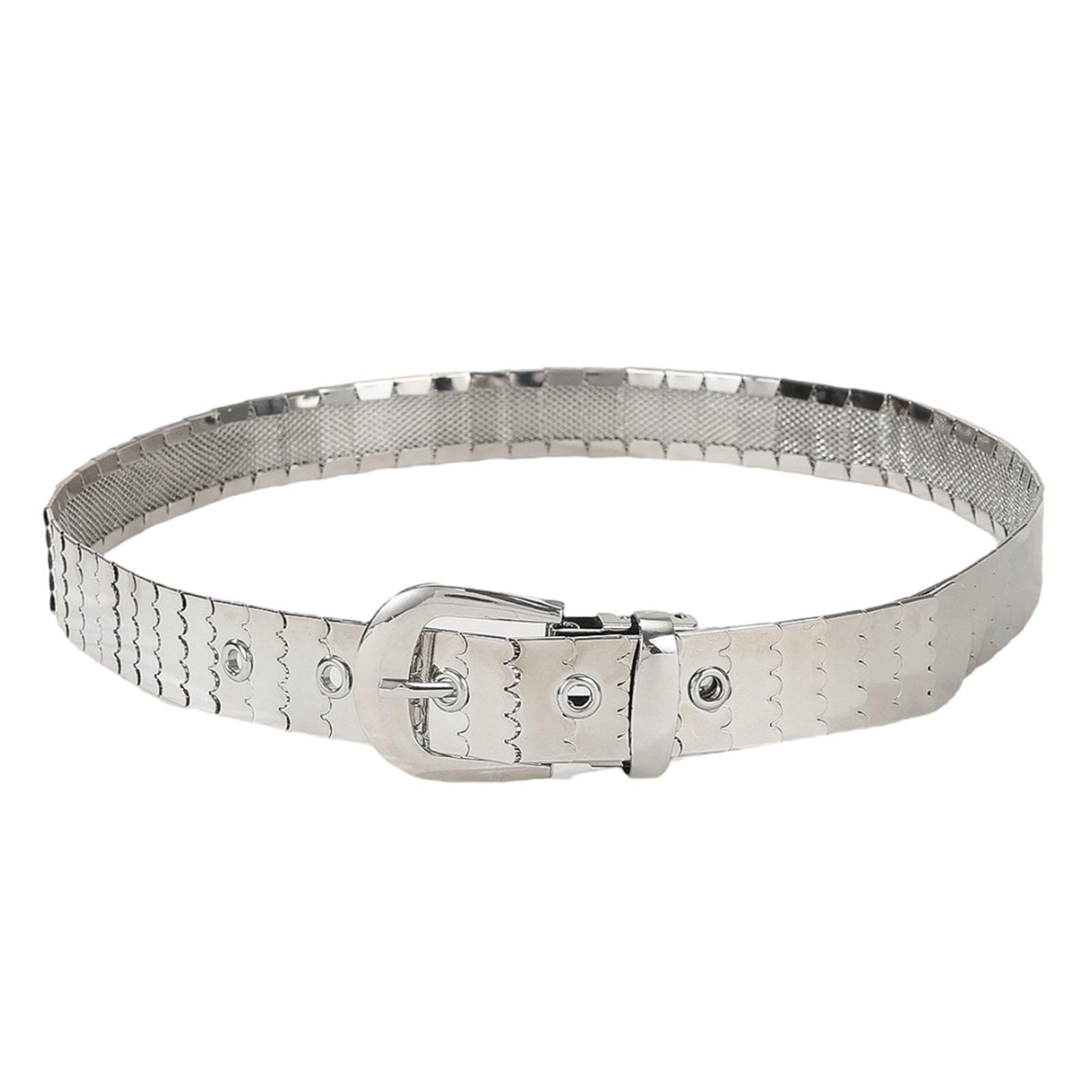 

Grommet Waist Belt Buckle Punk Chain Costume Belt for Wrap Dress Waist Belt for Suit Skirt Jeans Jewelry 1 серебряный