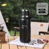 Huquan Outdoor Large Capacity Vacuum Cup 316 Stainless Steel Straw Cup for Male and Female Students Portable Travel Cup Good-looking