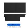 Carbon Fiber Glove Box Cover Leater Sticker For Tesla Model 3 2017-2023 Interior Accessories Copilot Anti Kick Protection Patch